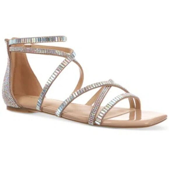 BRAND NEW THALIA SODI WOMEN'S DANA EMBELLISHED STRAPPY FLAT SANDALS - Picture 4 of 16